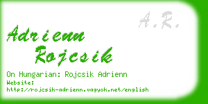 adrienn rojcsik business card